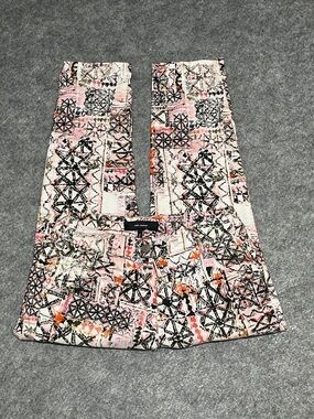 Isabel Marant Pink Multi Printed Cropped Slim Jeans